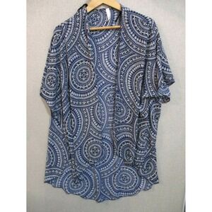 Minimi Kimono Top Size XL Open Front Floral Print Sheer